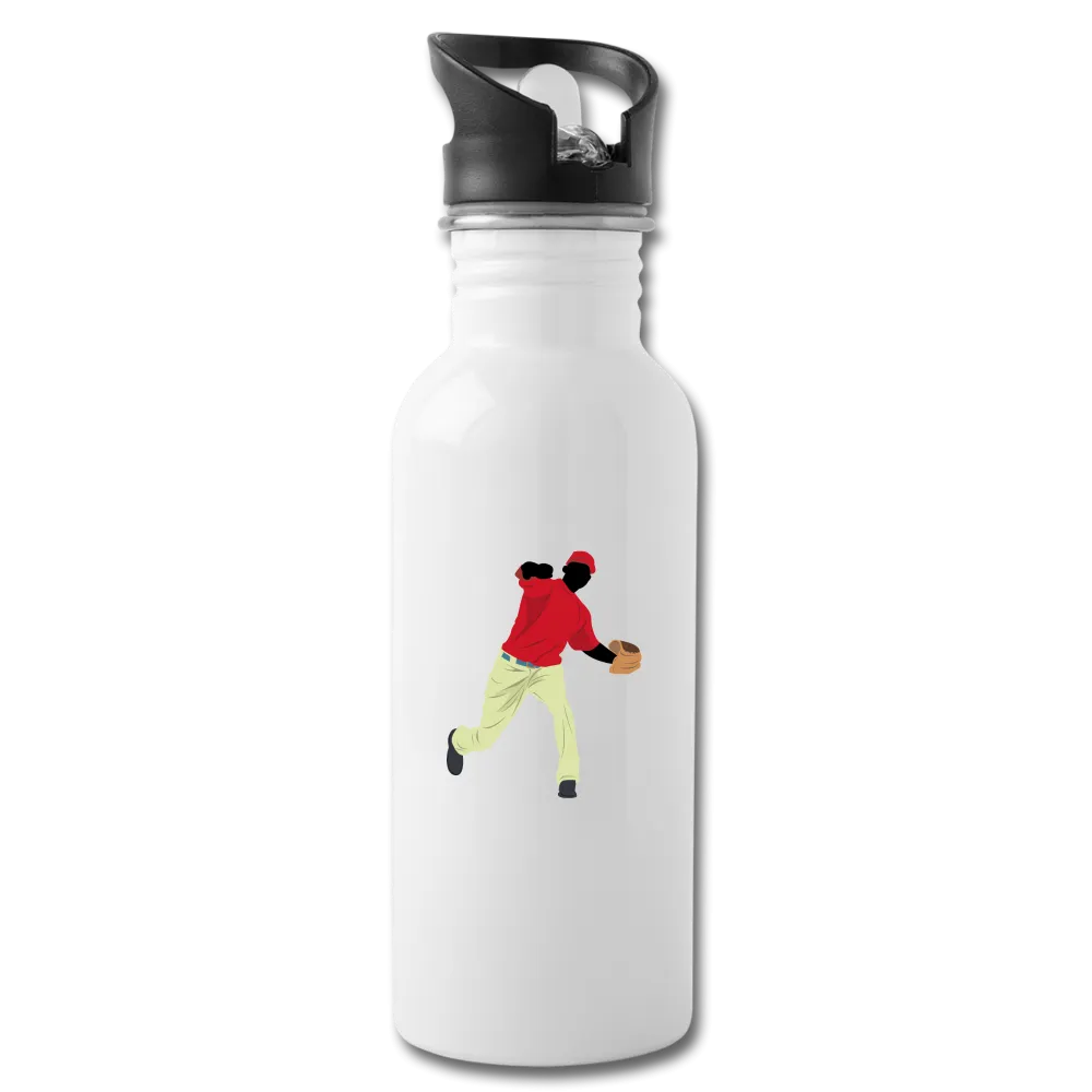 Baseball Player Water Bottle