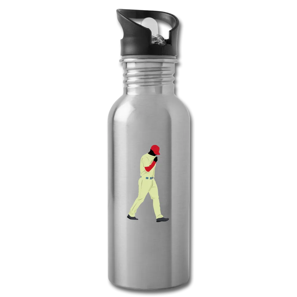 Baseball Player Water Bottle