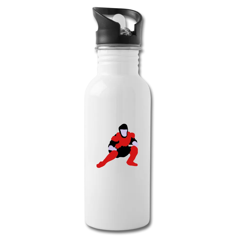 Baseball Player Water Bottle