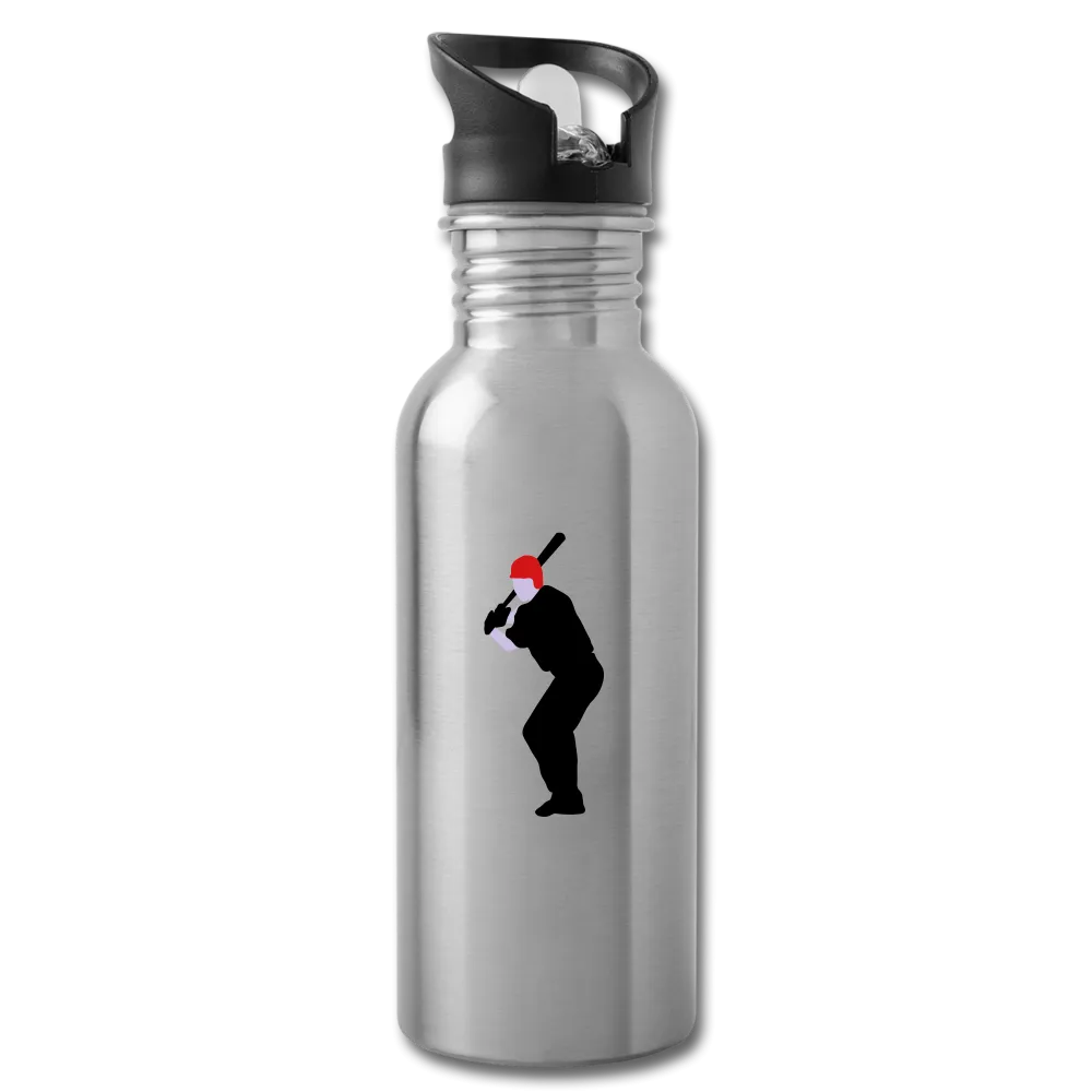 Baseball Player Water Bottle