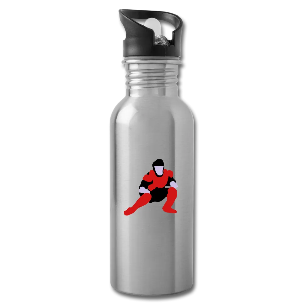 Baseball Player Water Bottle