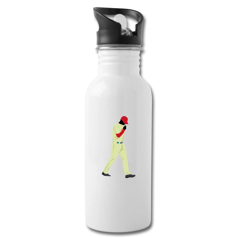 Baseball Player Water Bottle