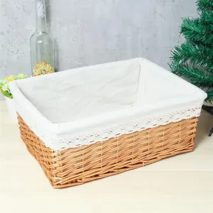 Basket Wicker Storage Box Snack Basket Woven Storage Blue Mainland China