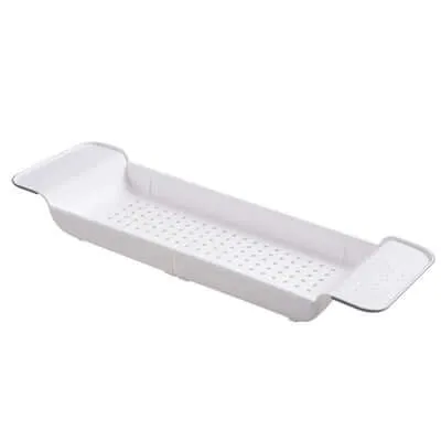 Bathtub Shelf Expandable Rack Storage Tray Over Bath Multifunctional Organizer