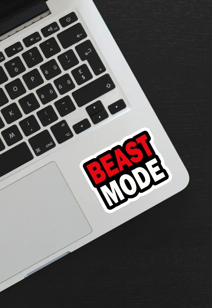 Beast Mode Gym Sticker