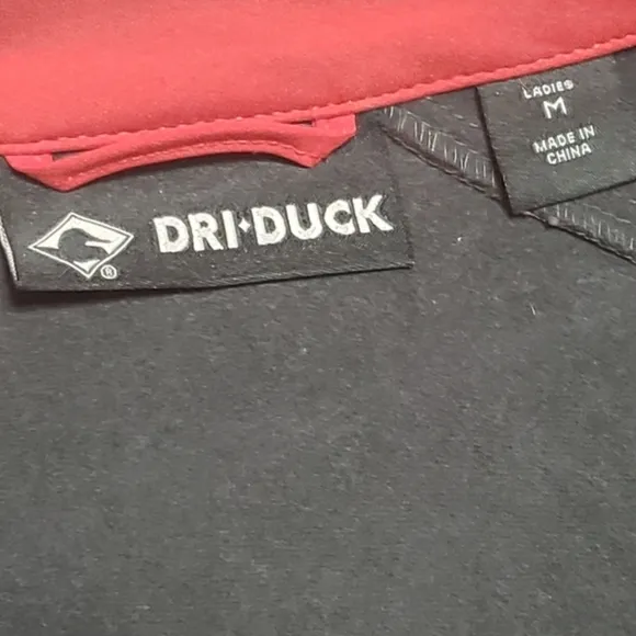 BECKS Dri Duck Contour Soft Shell Jacket Style 9439 Red/ Charcoal Size Medium