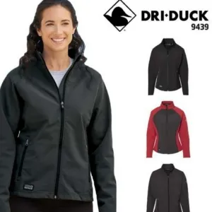 BECKS Dri Duck Contour Soft Shell Jacket Style 9439 Red/ Charcoal Size Medium