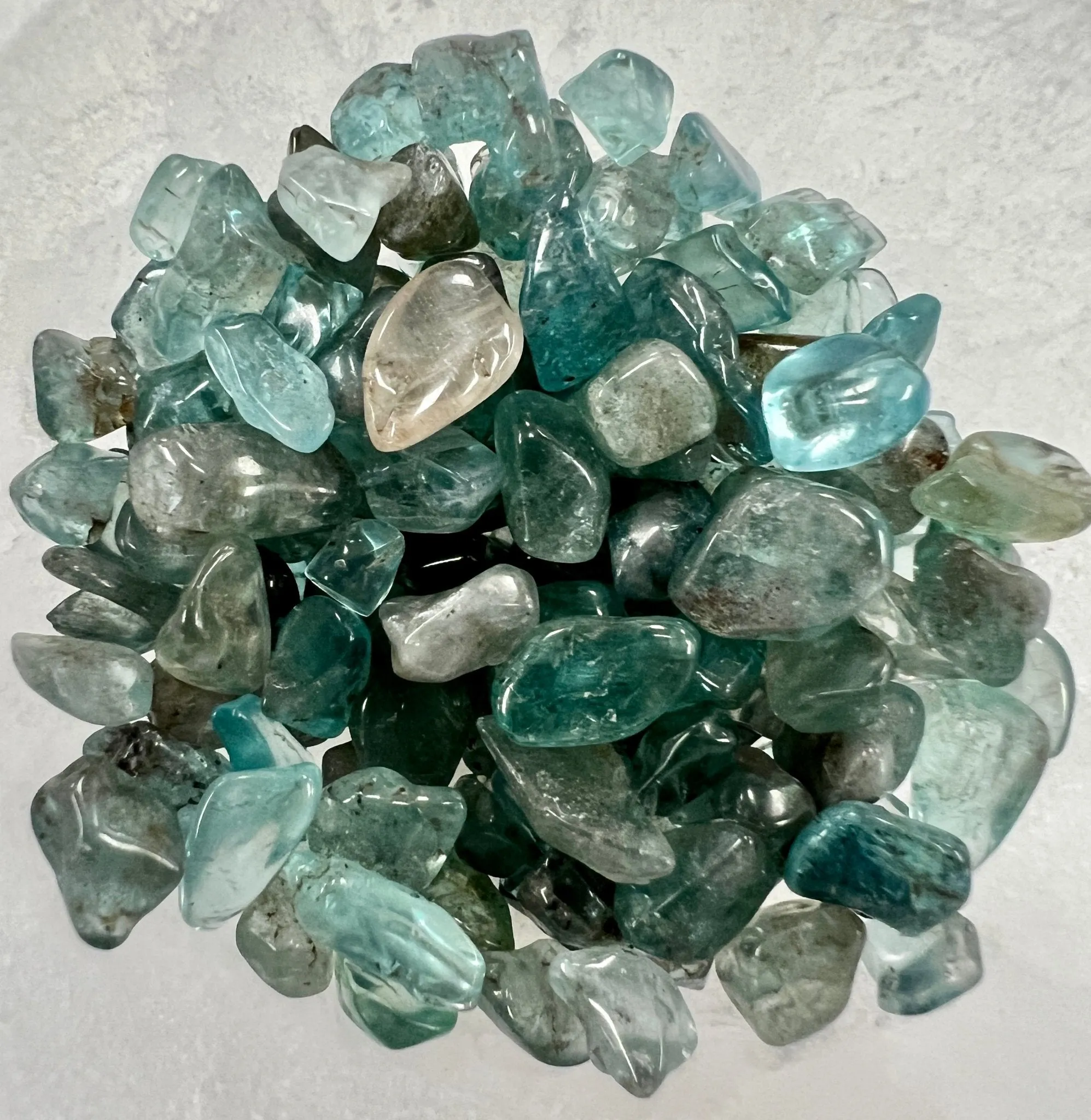 Blue Apatite Gemstone Chips