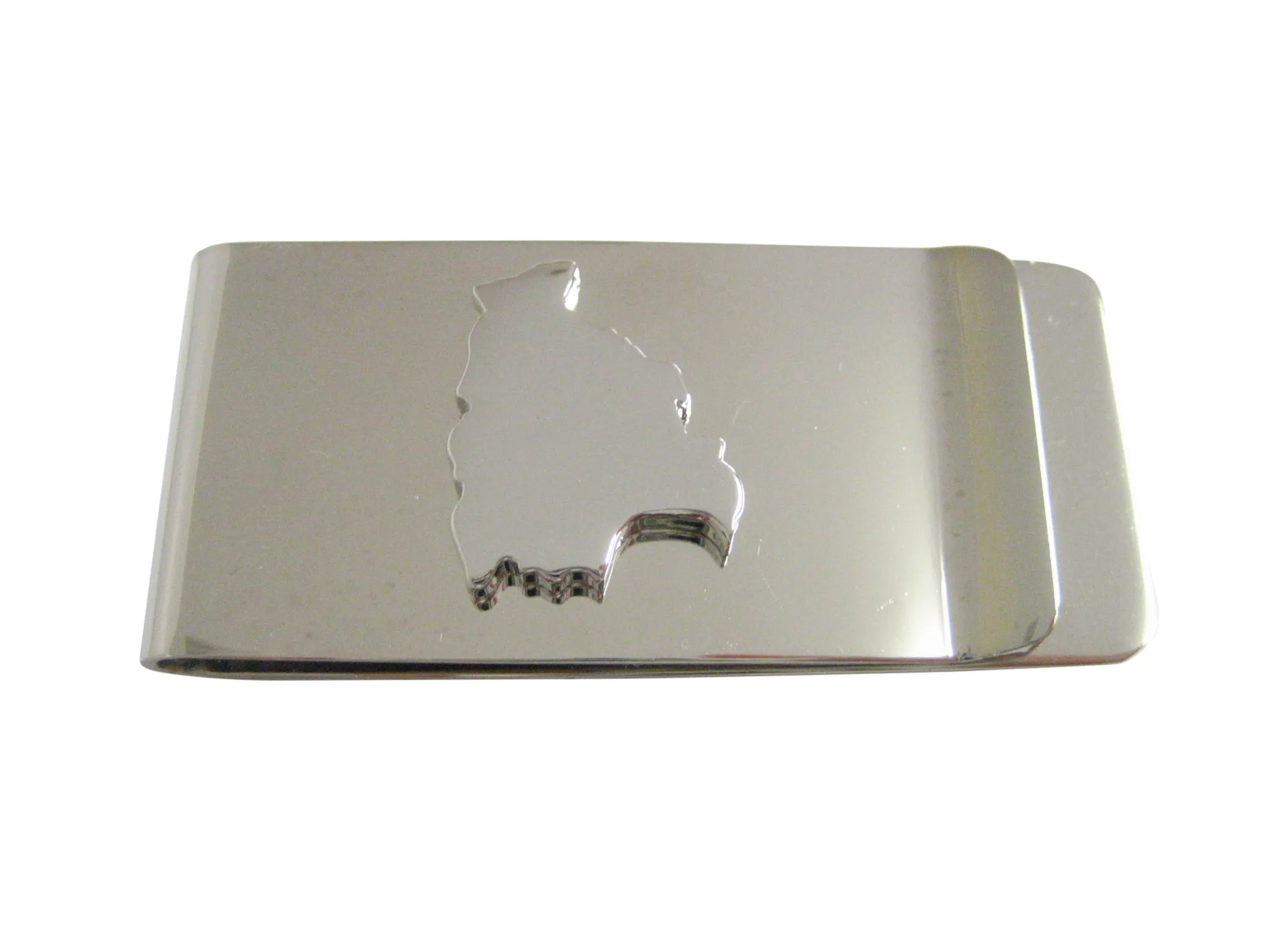 Bolivia Map Shape Money Clip