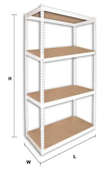 Boltless Rack - Dim : 1200 x 457 x 1830h mm