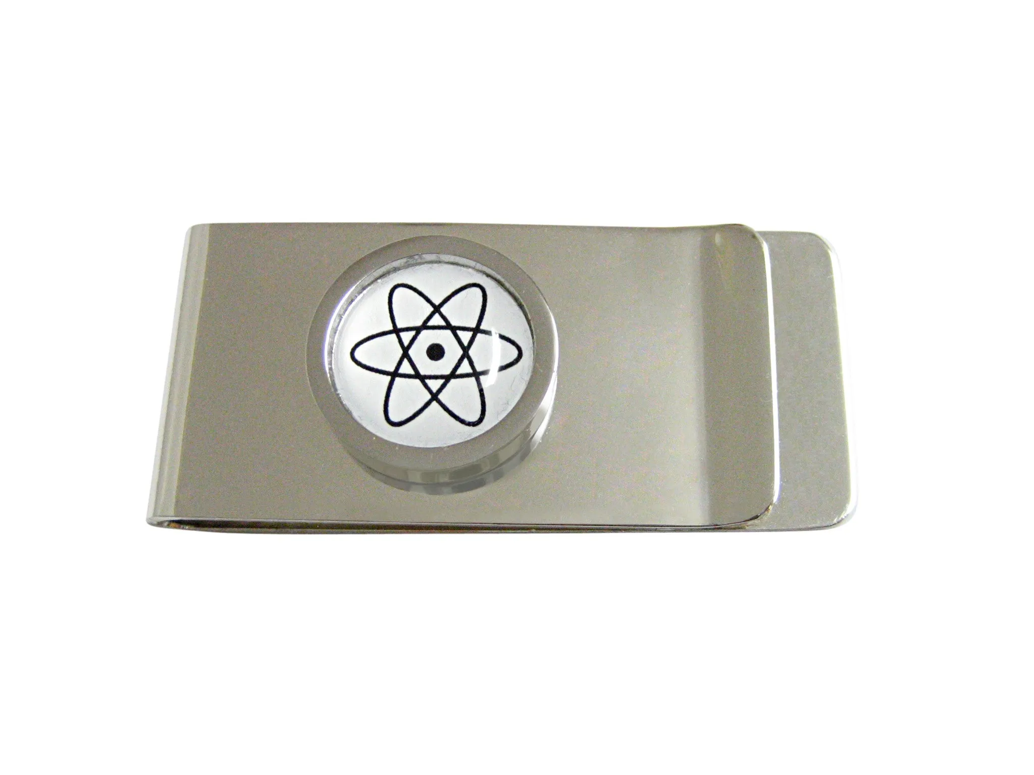 Bordered Atom Pendant Money Clip