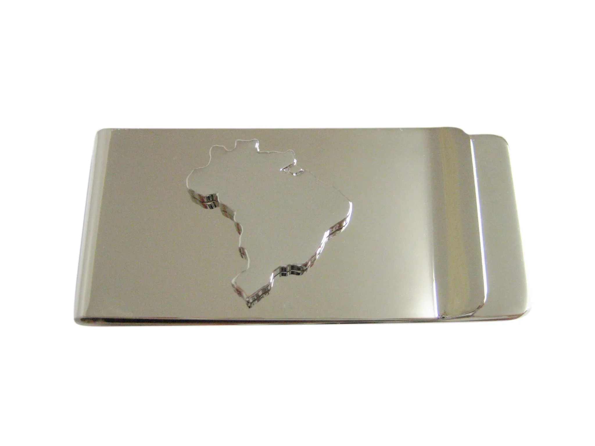 Brazil Map Shape Money Clip