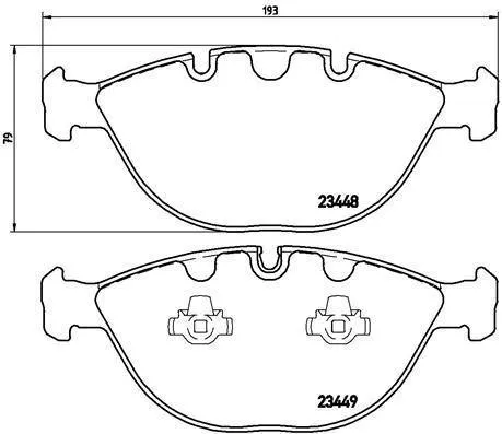 Brembo Brake Pads Front Bmw X5 ( Set Lh&Rh) (P06028)
