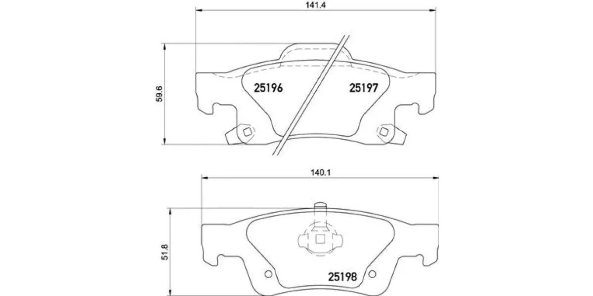 Brembo Brake Pads Rear Jeep Grand Cherokee ( Set Lh&Rh) (P37016)
