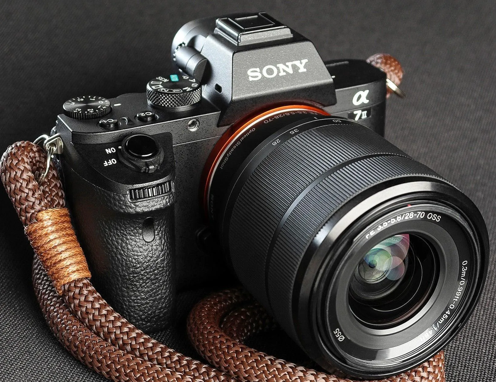 Brown Acrylic Camera Strap