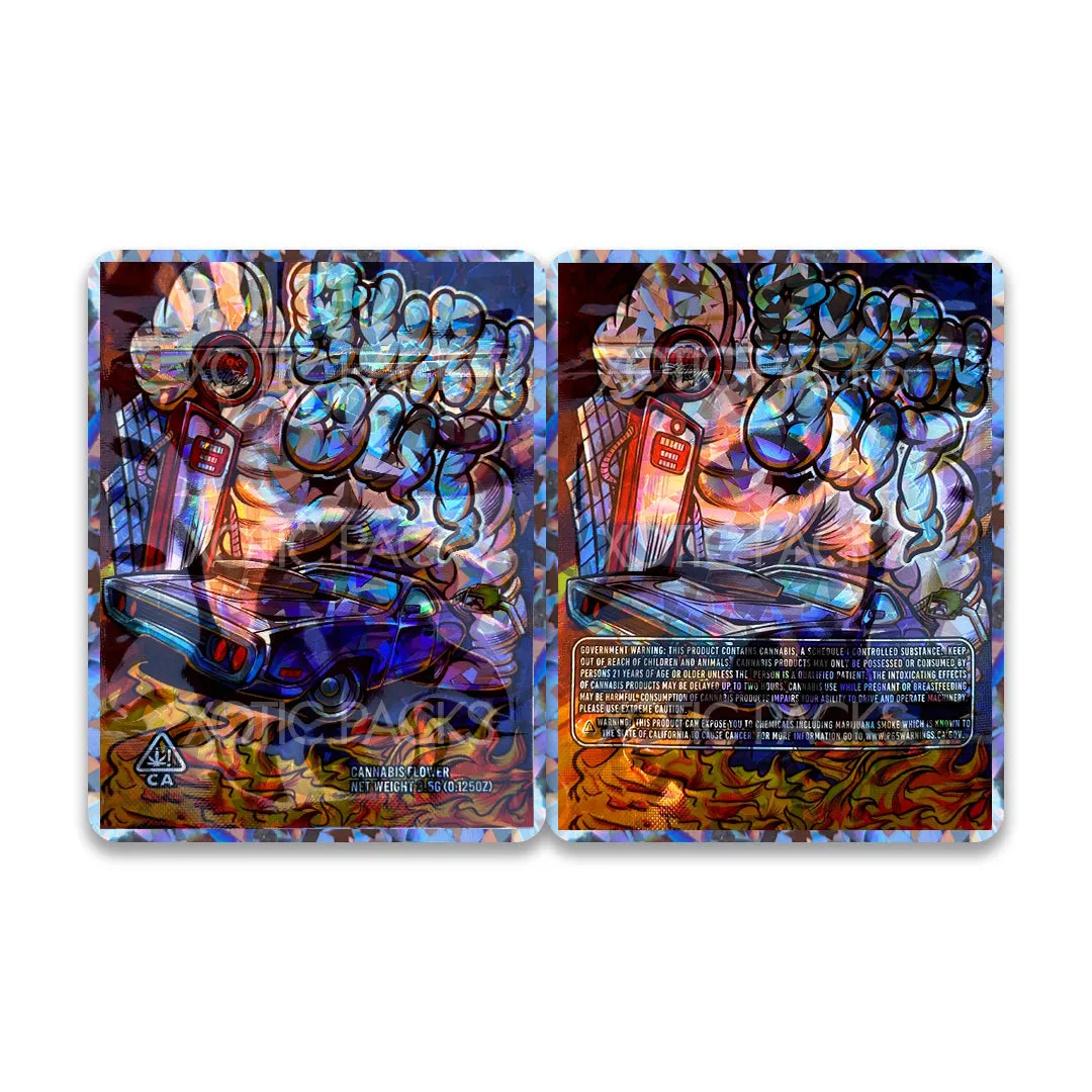 Burn Out Mylar Bag 3.5 Grams