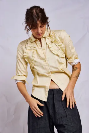 Butter Green Check Top