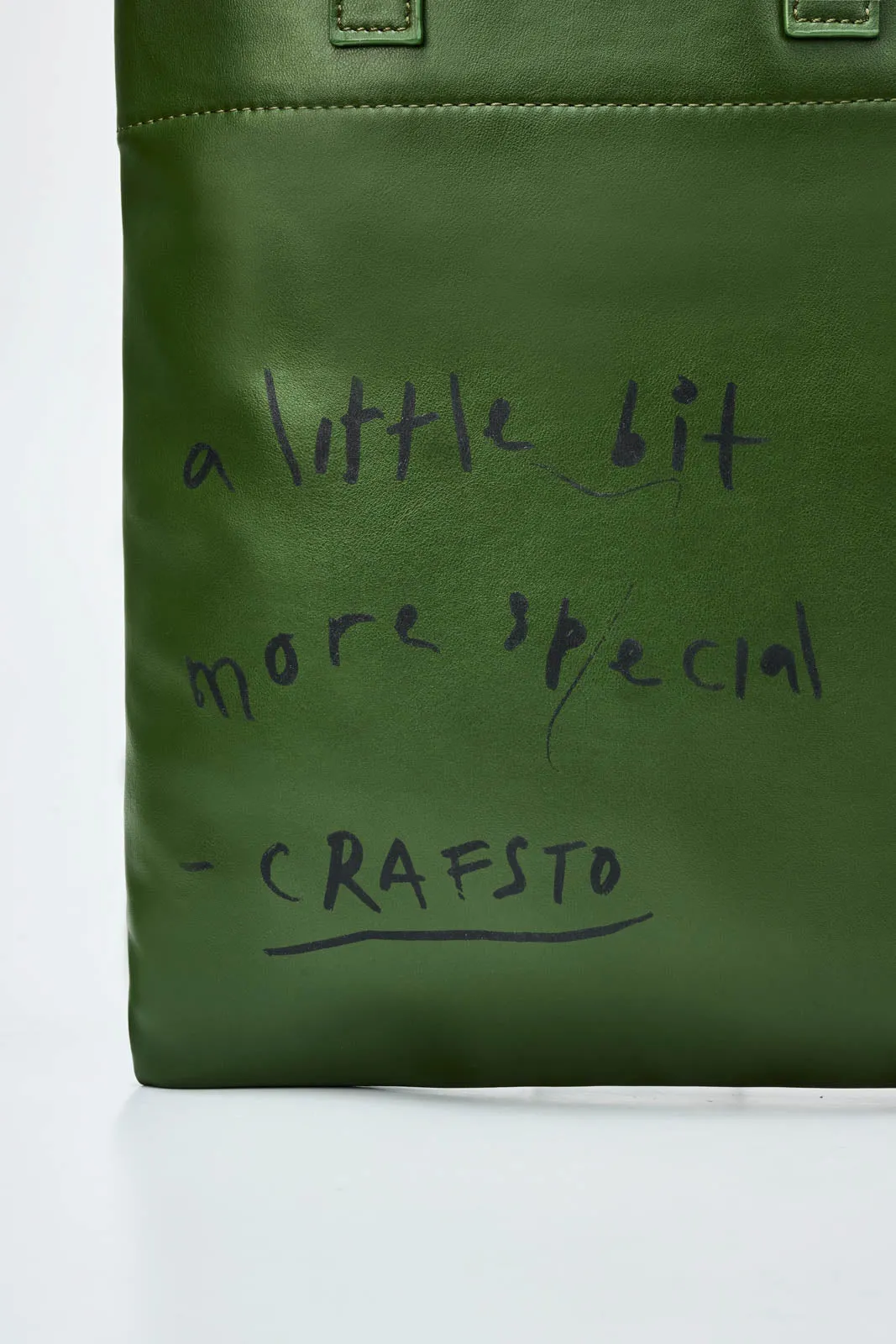 Cactus Leather Graphic Lesson Bag