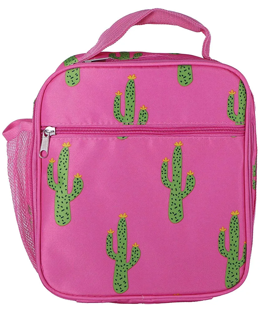 Cactus Print Square Lunch Bag
