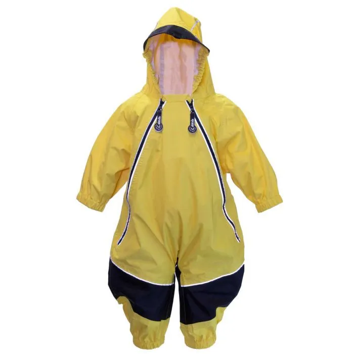 Calikids 2 Zipper Mid Season Shell Rain Suit - Yellow