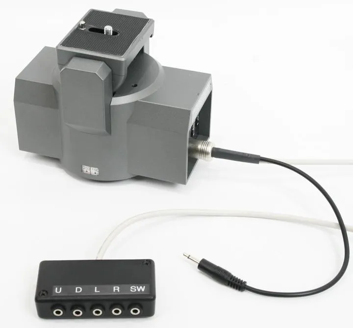 Camera Motorized Pan & Tilt Tripod Head with Choice of Adaptive Joystick Controls on Robo Arm Wheelchair Mount Bundle