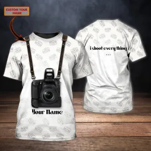 Camera - Personalized Name 3D Tshirt 01