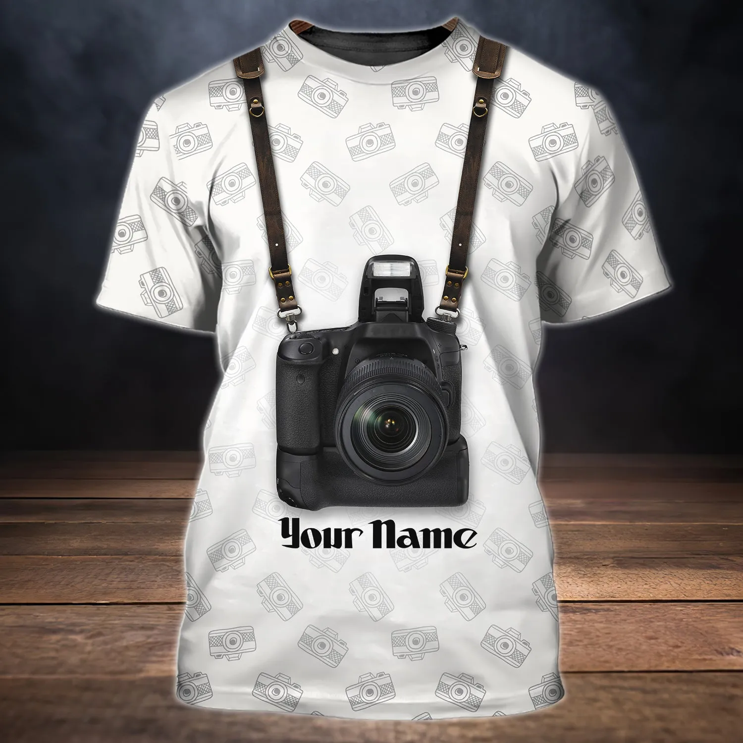 Camera - Personalized Name 3D Tshirt 01