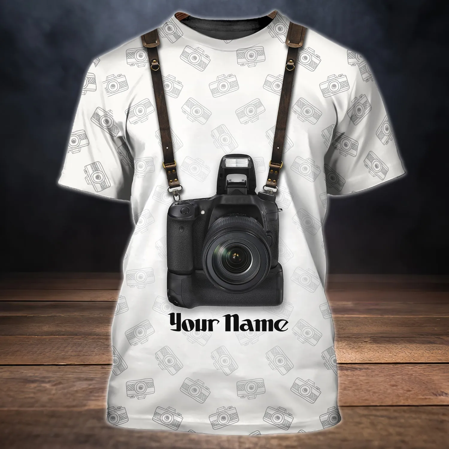 Camera - Personalized Name 3D Tshirt 01