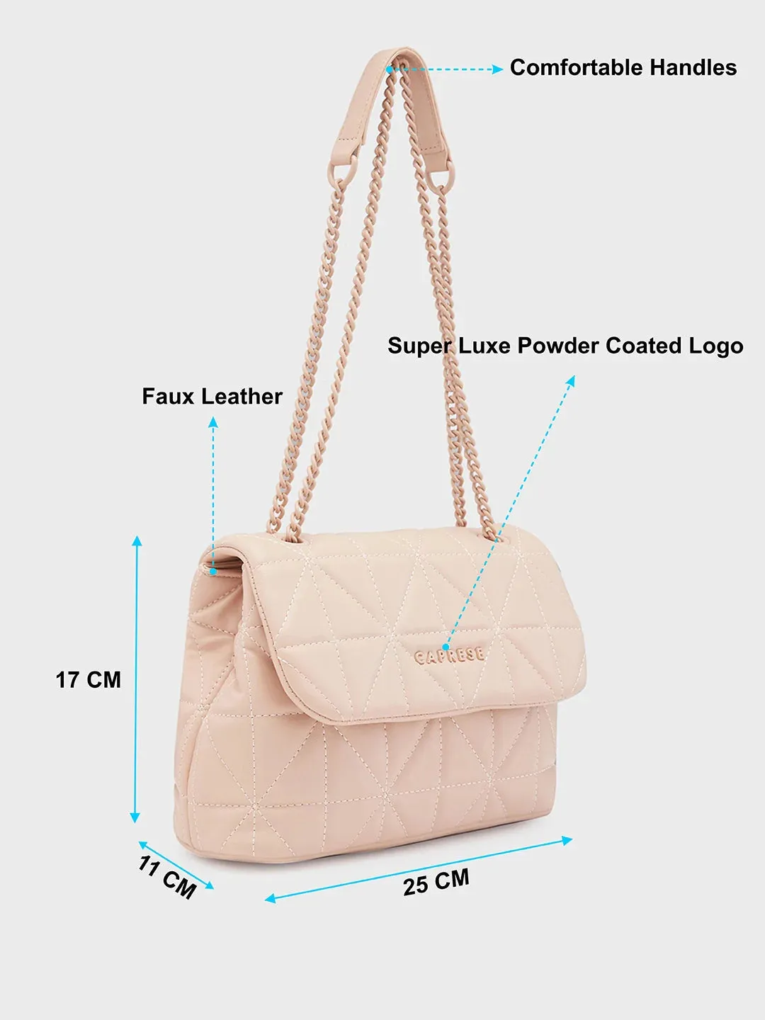 Caprese Rabi Medium Brown Sling Bag
