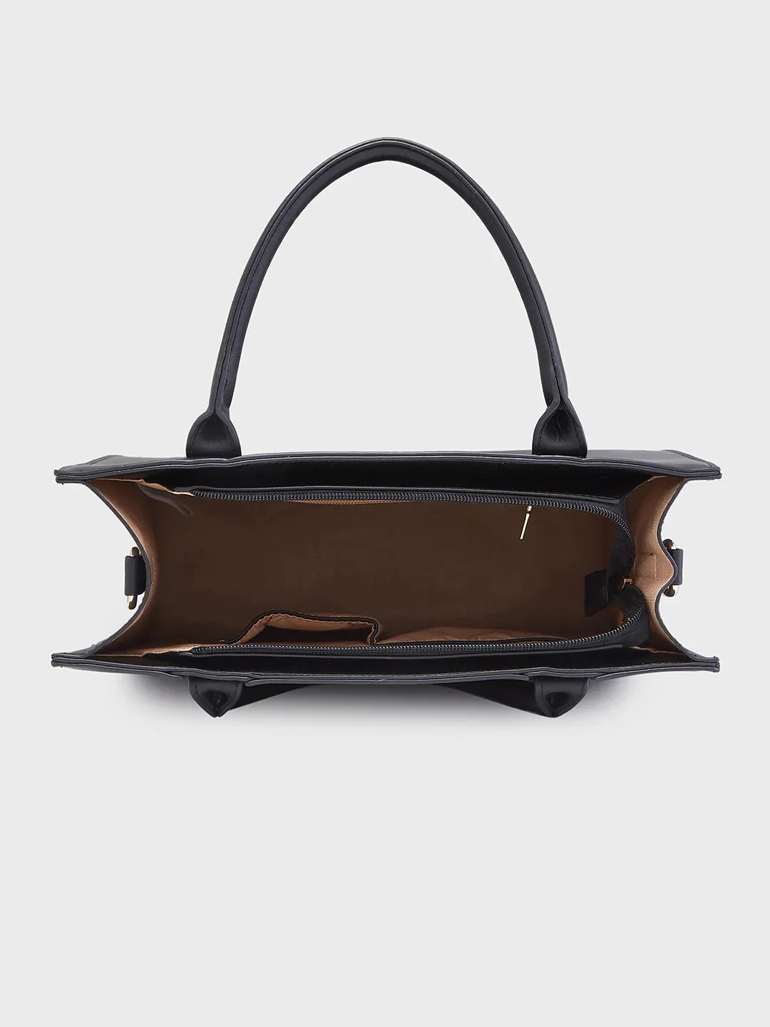 Caprese Roxana Medium Black Tote Bag