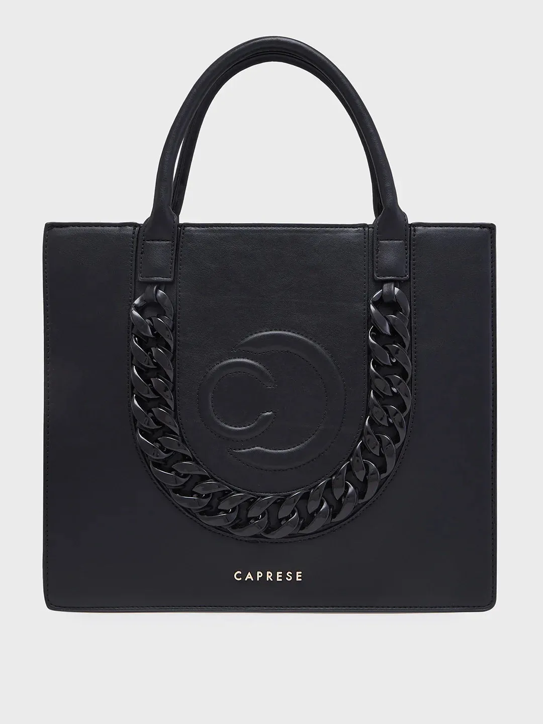 Caprese Roxana Medium Black Tote Bag