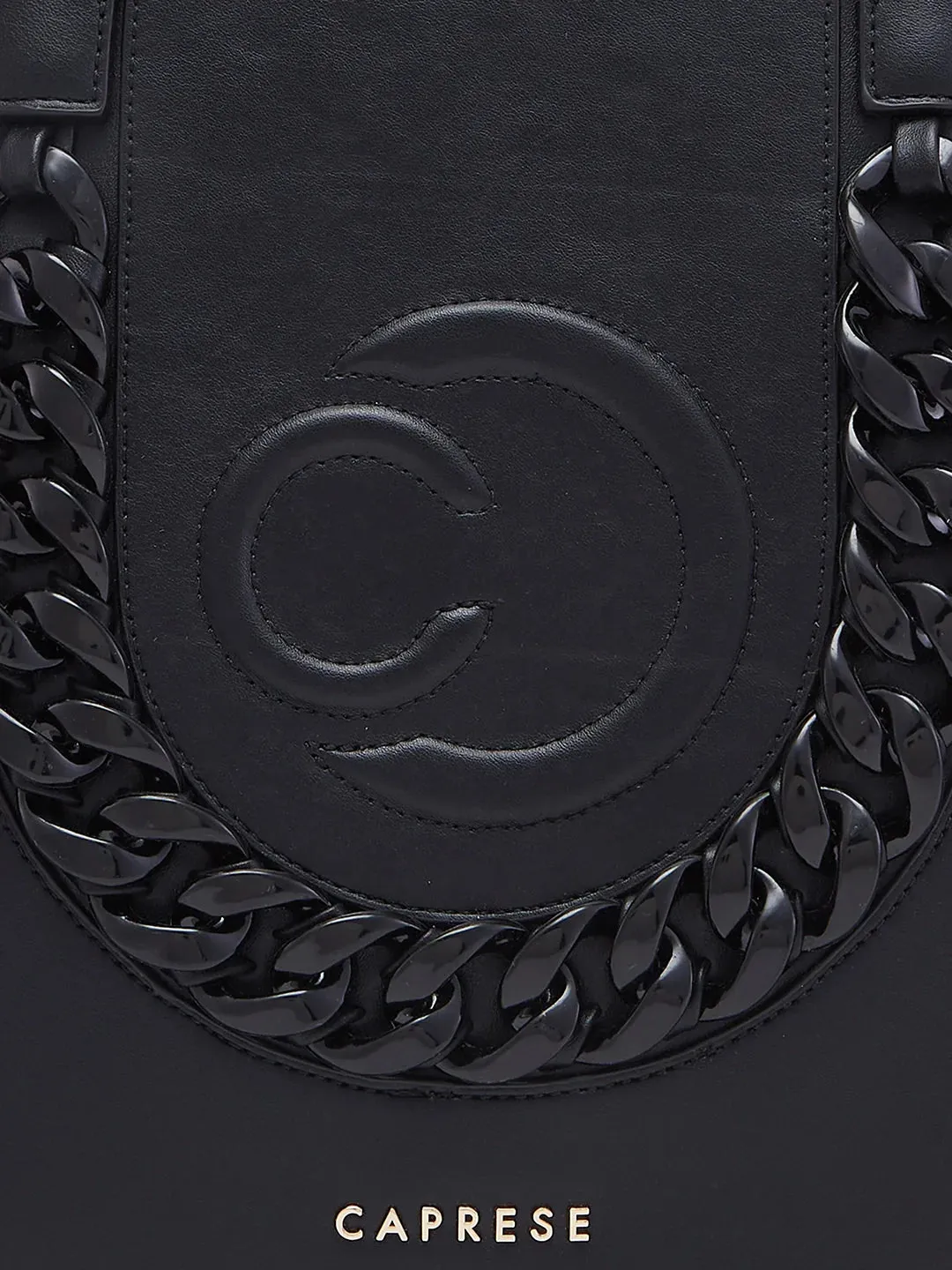 Caprese Roxana Medium Black Tote Bag