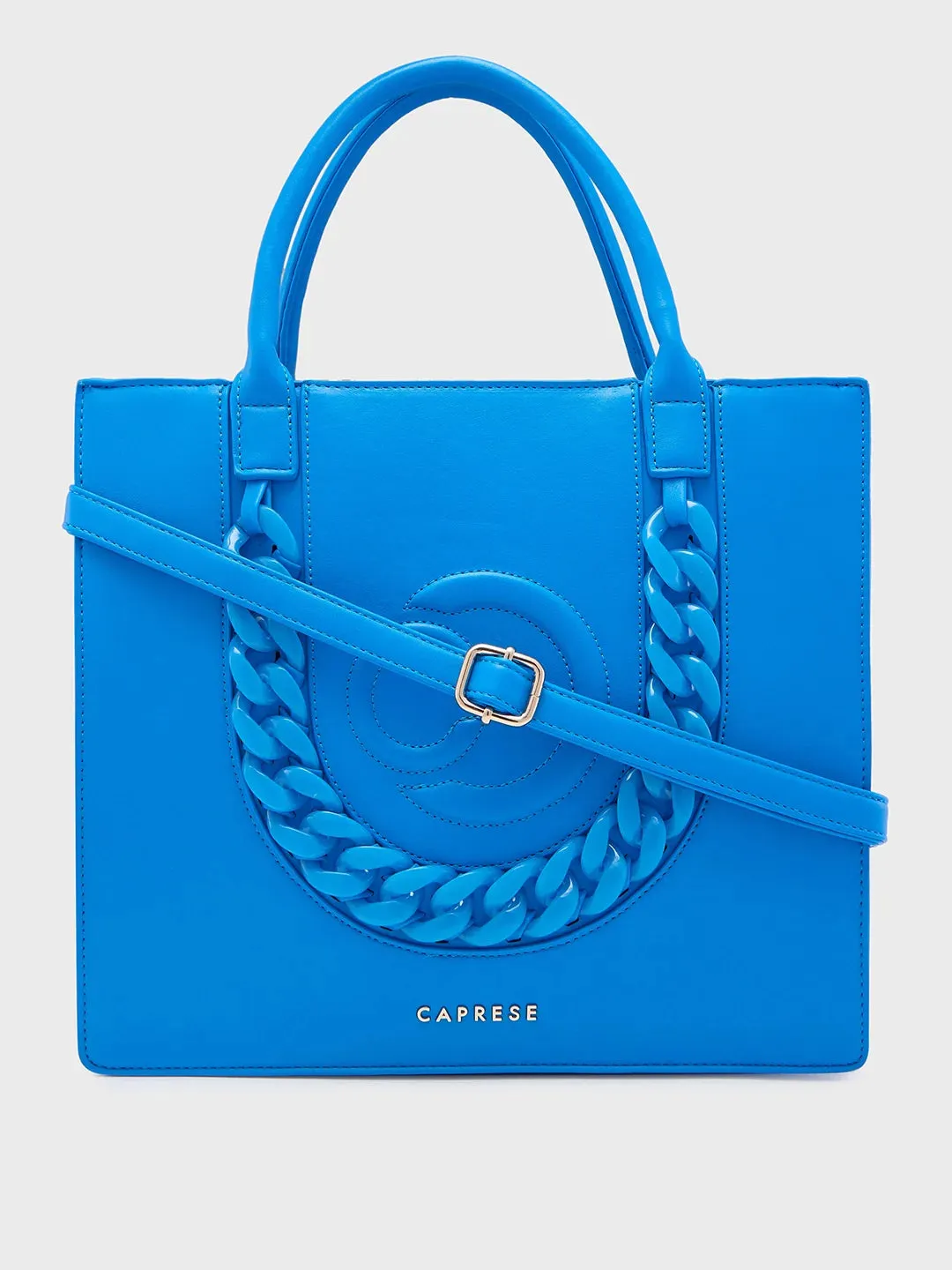 Caprese Roxana Medium Blue Tote Bag