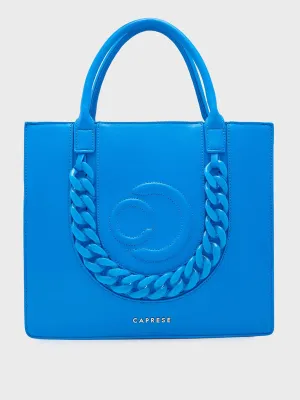 Caprese Roxana Medium Blue Tote Bag
