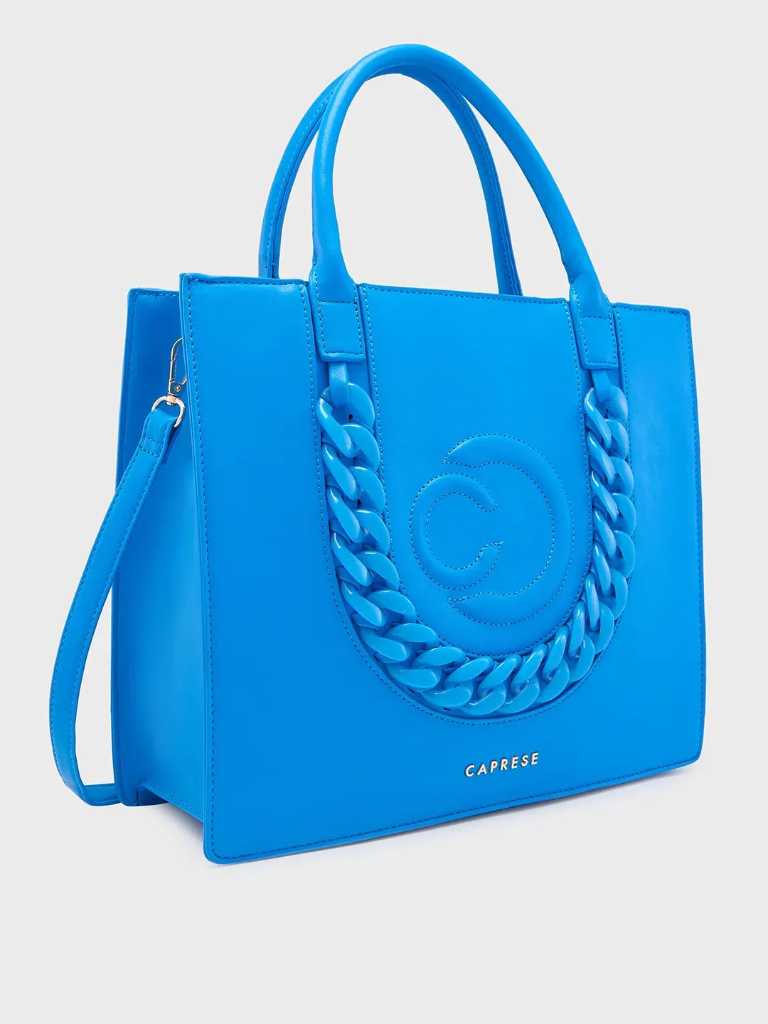 Caprese Roxana Medium Blue Tote Bag