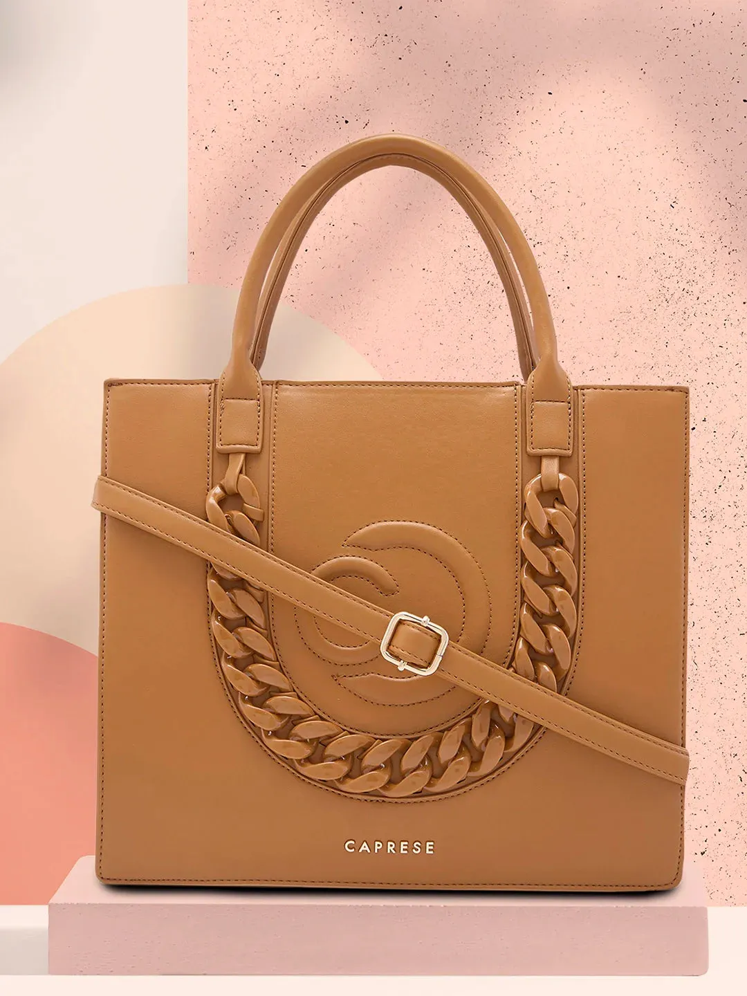 Caprese Roxana Medium Brown Tote Bag