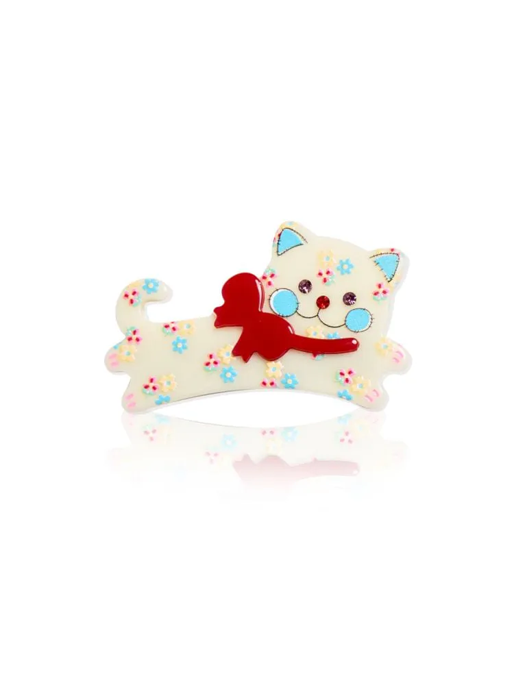 Cat Print Hair Clip Accessories