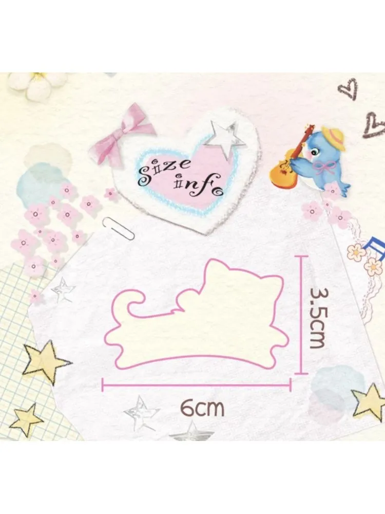 Cat Print Hair Clip Accessories