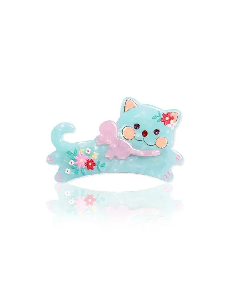 Cat Print Hair Clip Accessories