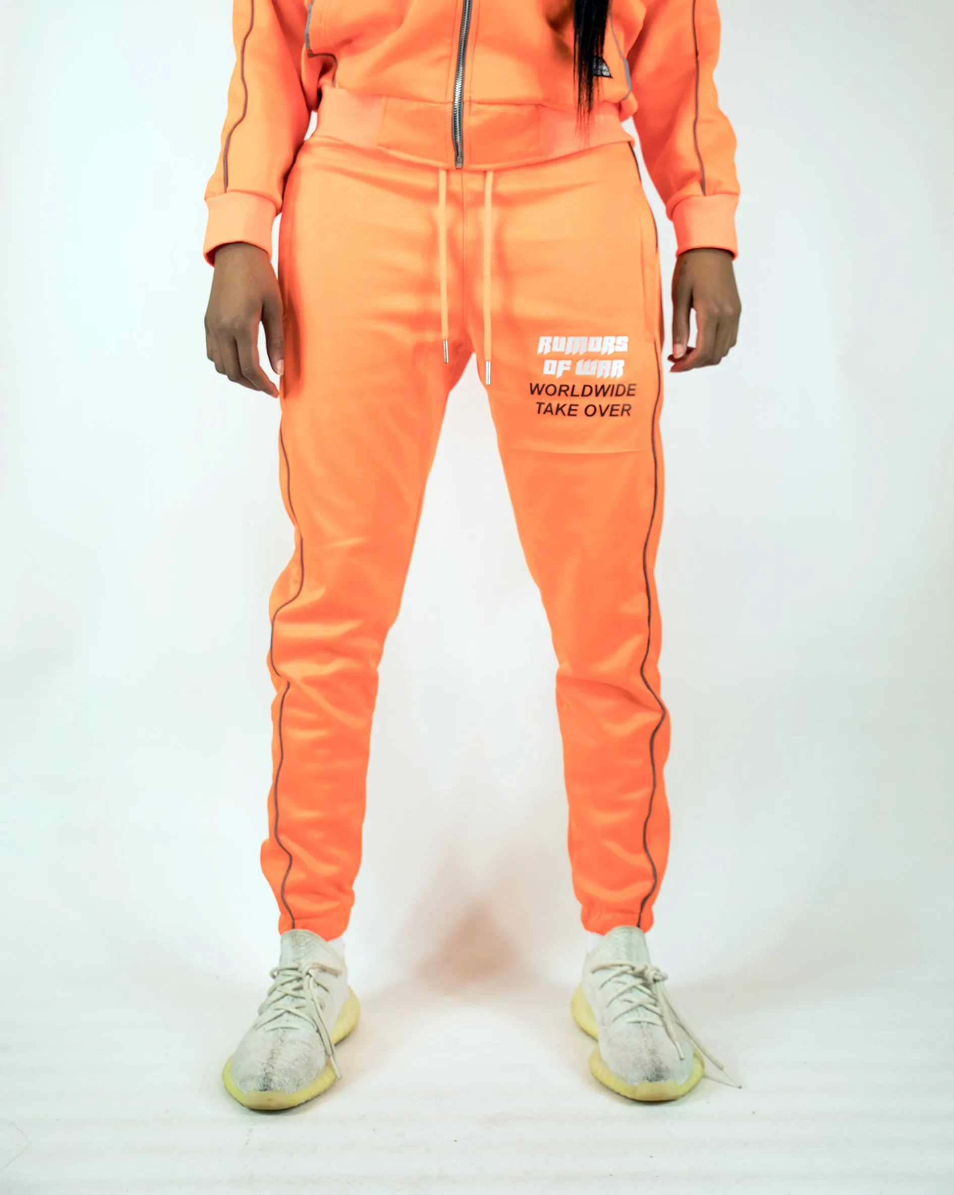 Caution Orange Worldwide Reflective Sweat Pant