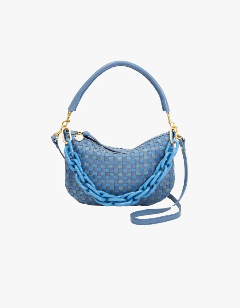 Clare V. Shortie Strap in Light Blue Resin