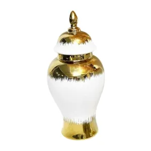 CLUB BOLLYWOOD® Ceramic Flower Vase Ginger Jar with Lid Temple Jar for Bookshelf Shelf Decor 27cmx60cm | Home & Garden | Home D?©cor | Vases | 1 Piece Porcelain Jar