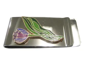 Colorful Tulip Flower Money Clip
