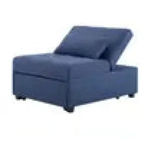 CONVERTIBLE CHAIR/BED, BLUE