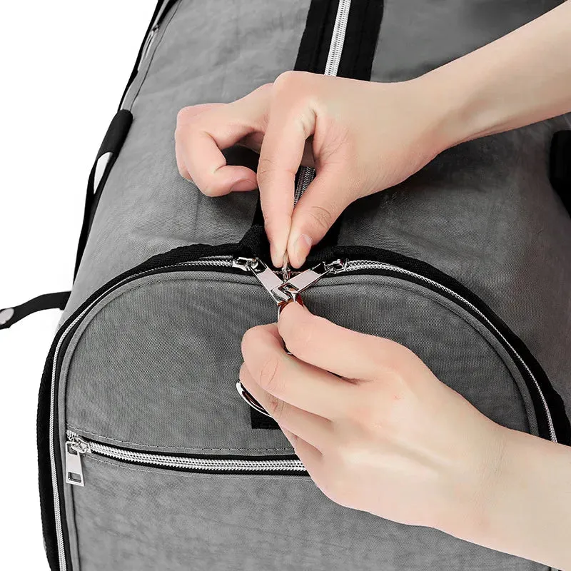Convertible Garment Bag with Shoulder Strap Carry on  Duffel Bag for Men Women 2 in 1 Hanging Suitcase Suit Travel Bags