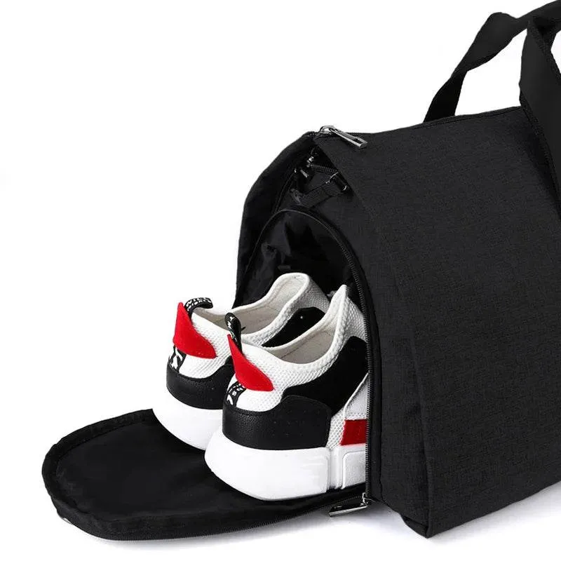 Convertible Garment Gym Bags for Men Fitness Camping Hiking Travel Large Capacity Duffel Bag with Shoe Pouch Carry On Tote XM130