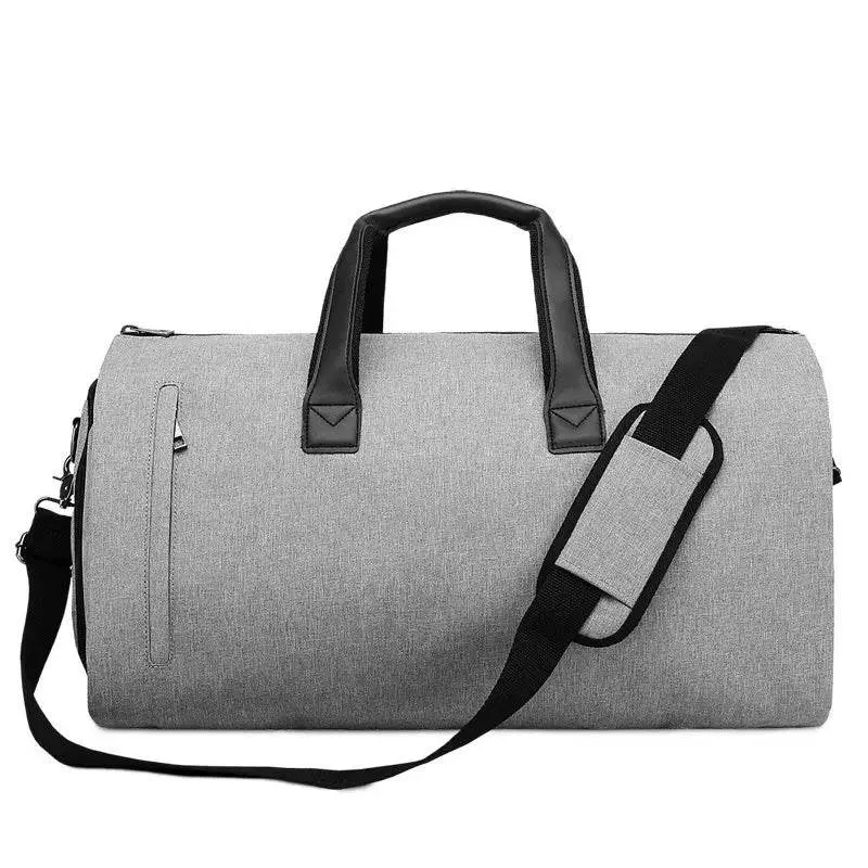 Convertible Garment Gym Bags for Men Fitness Camping Hiking Travel Large Capacity Duffel Bag with Shoe Pouch Carry On Tote XM130