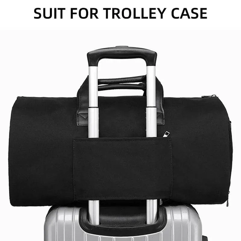 Convertible Garment Gym Bags for Men Fitness Camping Hiking Travel Large Capacity Duffel Bag with Shoe Pouch Carry On Tote XM130