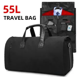 Convertible Garment Gym Bags for Men Fitness Camping Hiking Travel Large Capacity Duffel Bag with Shoe Pouch Carry On Tote XM130