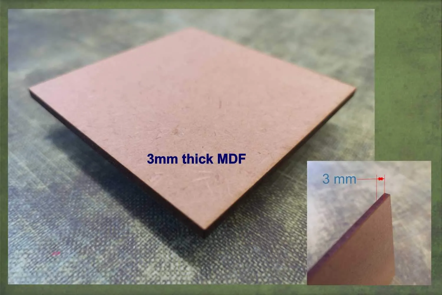 Corfu - wooden craft cut-out - 3mm MDF